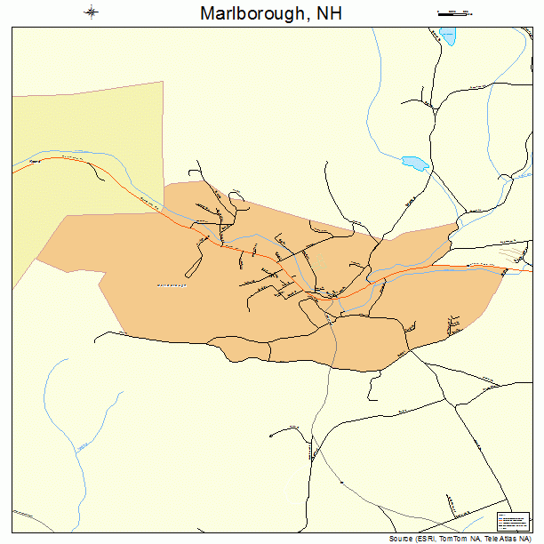 Marlborough, NH street map