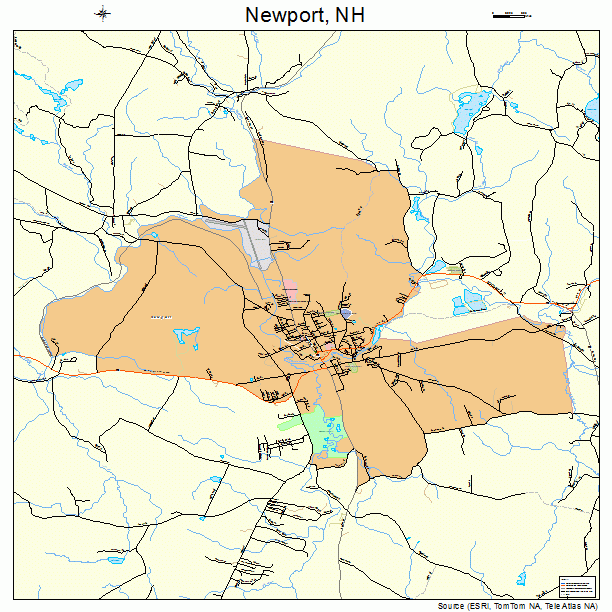 Newport, NH street map