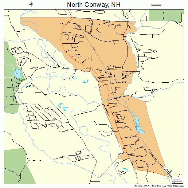 North Conway, NH street map