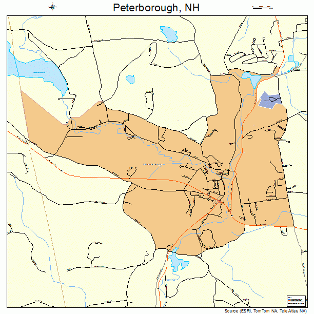 Peterborough, NH street map