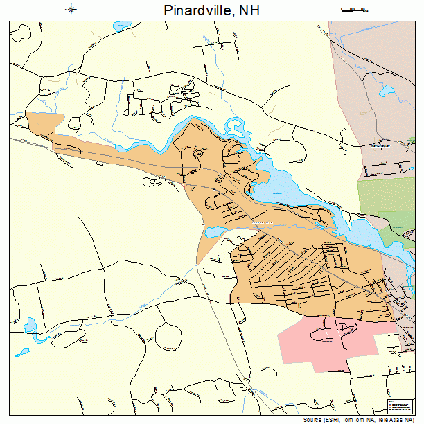 Pinardville, NH street map