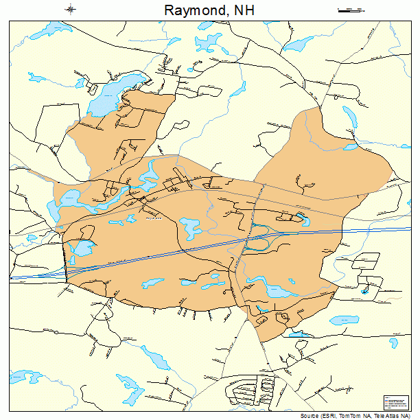 Raymond, NH street map