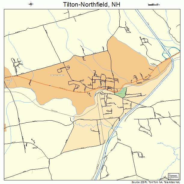 Tilton-Northfield, NH street map