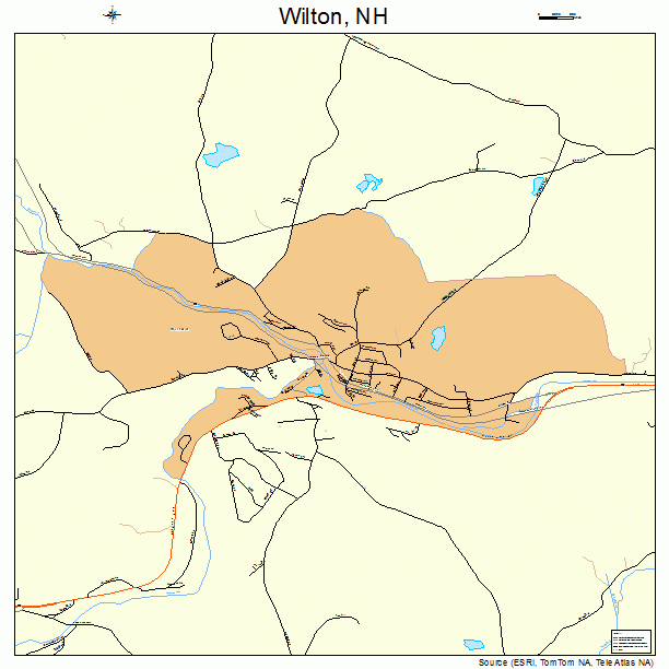 Wilton, NH street map