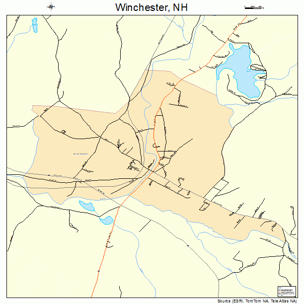 Winchester, NH street map