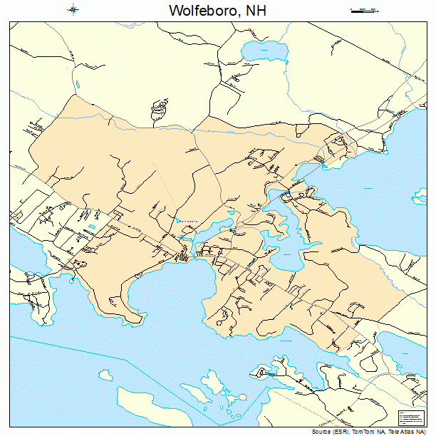 Wolfeboro, NH street map