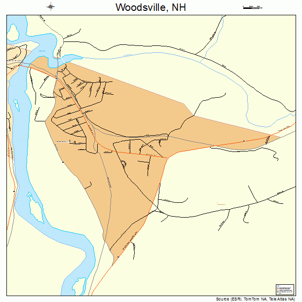 Woodsville, NH street map