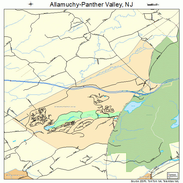 Allamuchy-Panther Valley, NJ street map