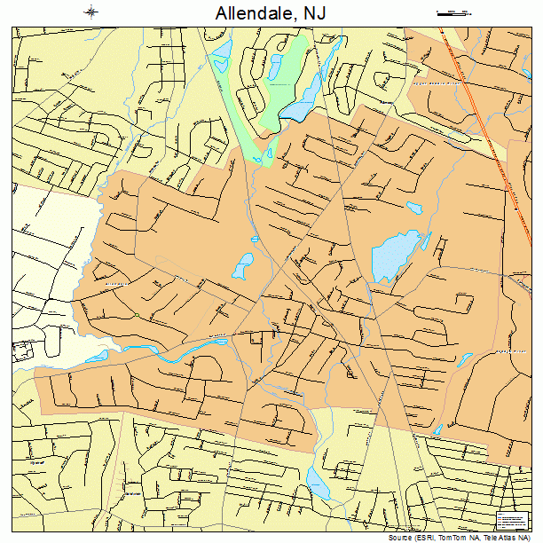 Allendale, NJ street map