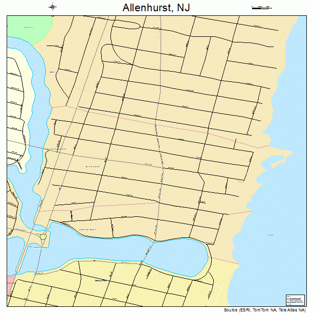 Allenhurst, NJ street map