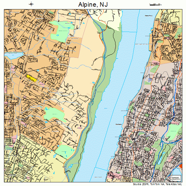 Alpine, NJ street map