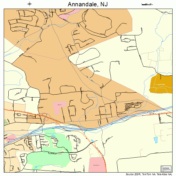 Annandale, NJ street map