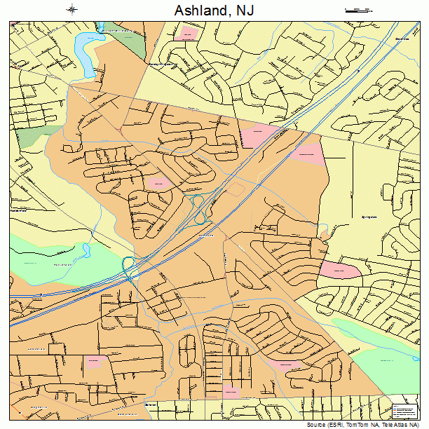 Ashland, NJ street map