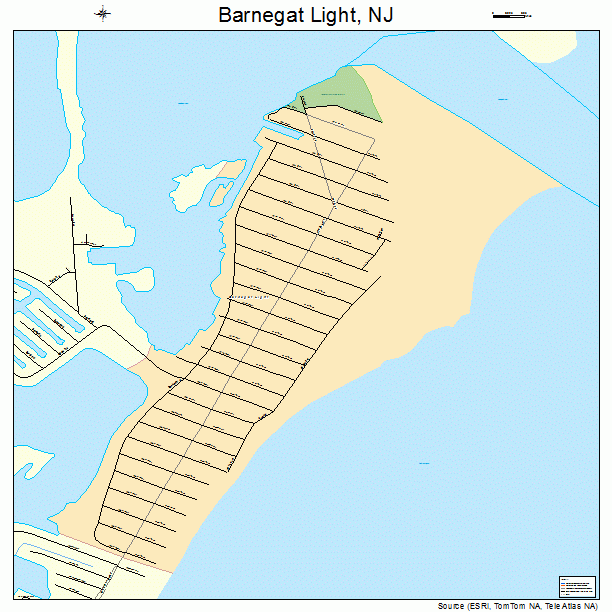 Barnegat Light, NJ street map