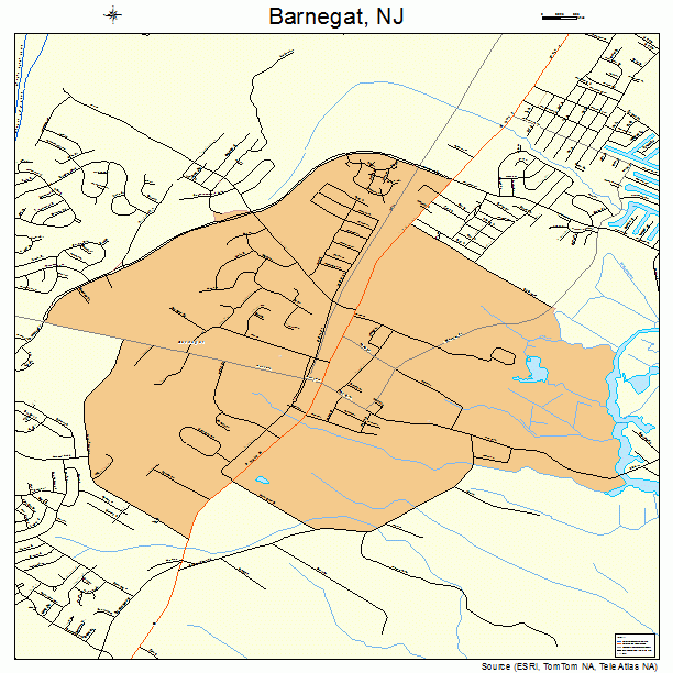Barnegat, NJ street map