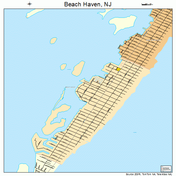 Beach Haven, NJ street map