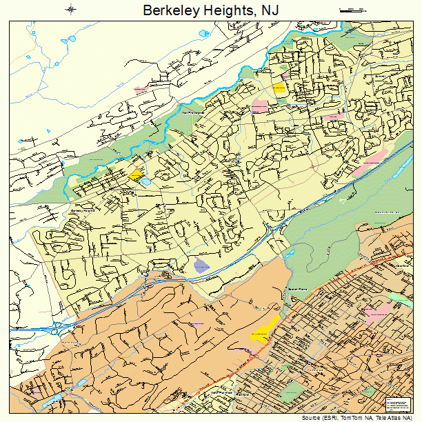 Berkeley Heights, NJ street map