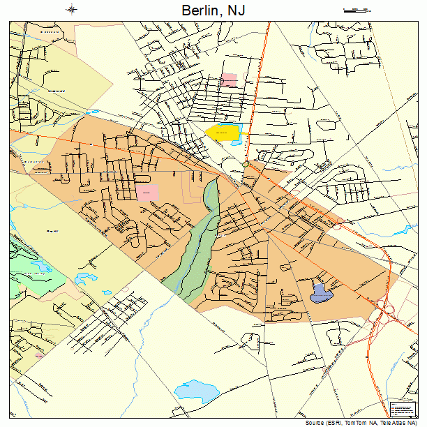 Berlin, NJ street map