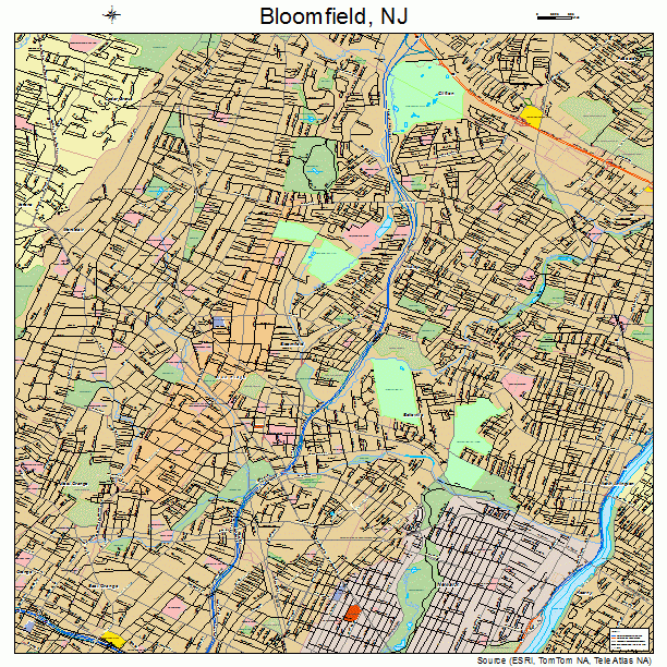 Bloomfield, NJ street map