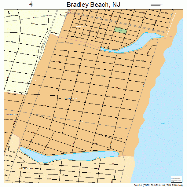 Bradley Beach, NJ street map