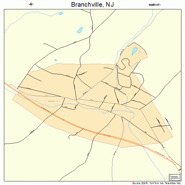 Branchville, NJ street map