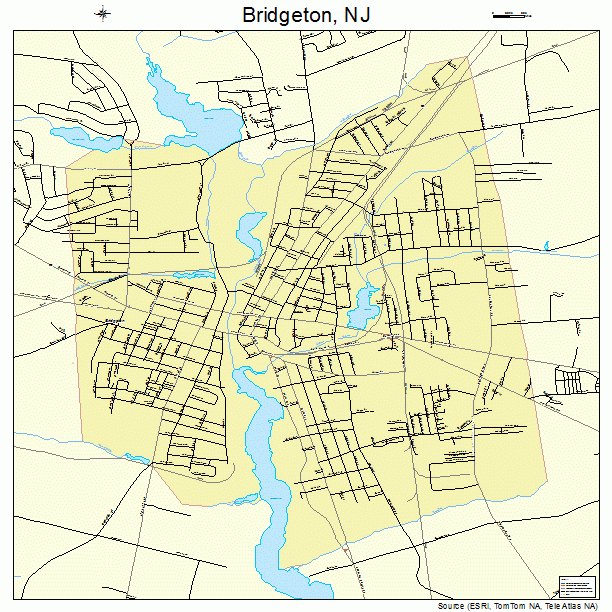 Bridgeton, NJ street map