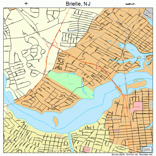 Brielle, NJ street map