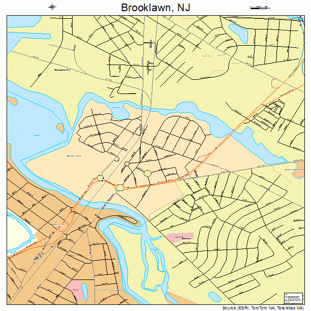 Brooklawn, NJ street map