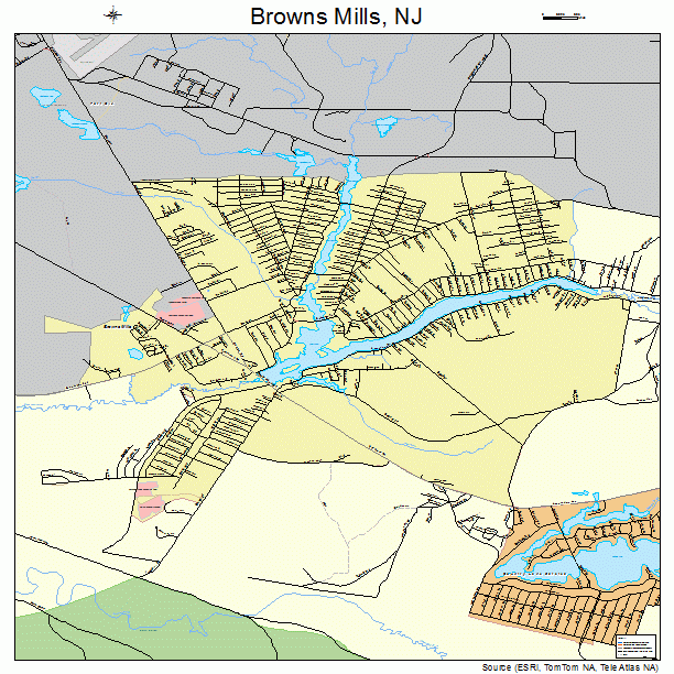 Browns Mills, NJ street map