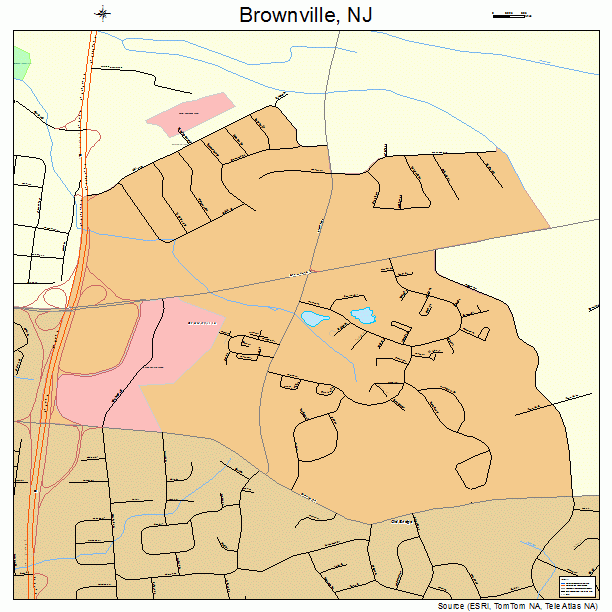 Brownville, NJ street map