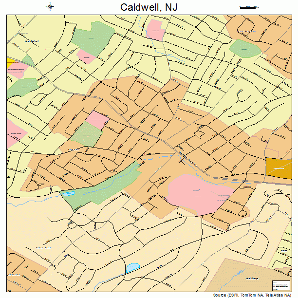 Caldwell, NJ street map