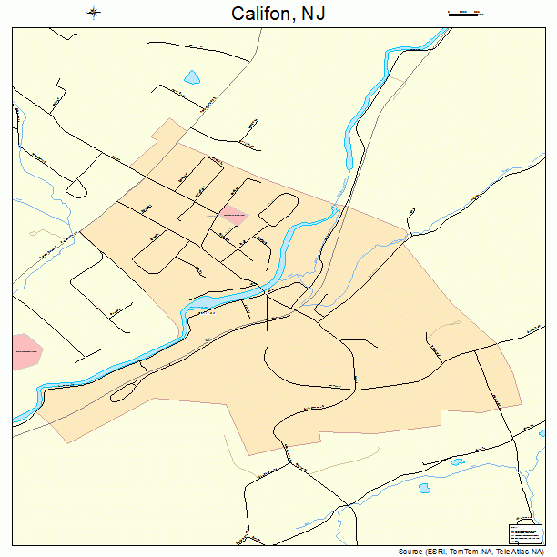 Califon, NJ street map