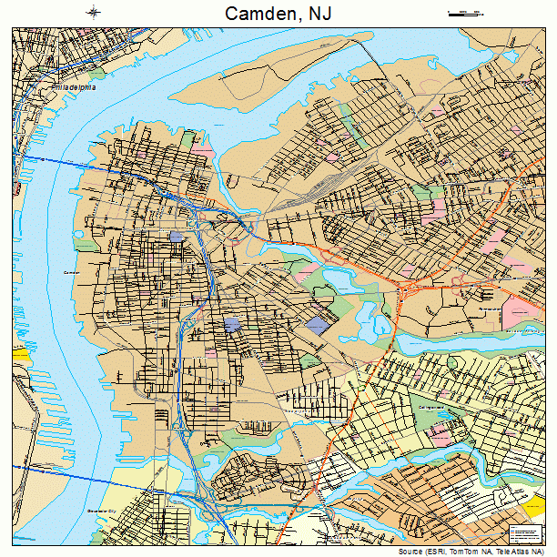 Camden, NJ street map