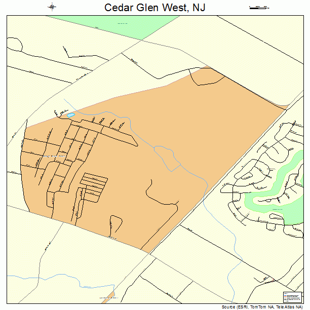 Cedar Glen West, NJ street map