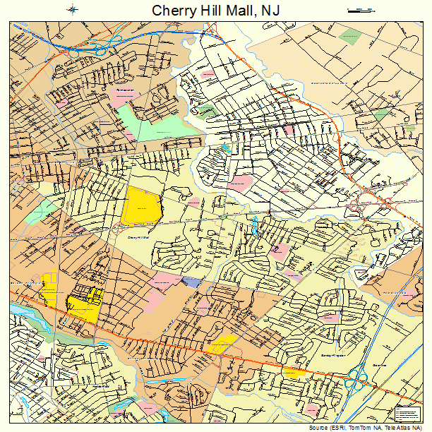 Cherry Hill Mall, NJ street map