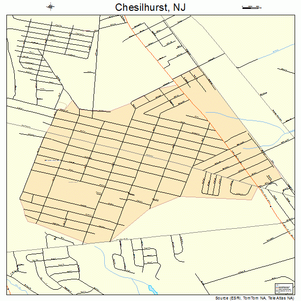 Chesilhurst, NJ street map