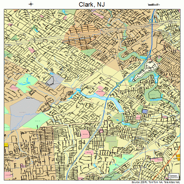 Clark, NJ street map