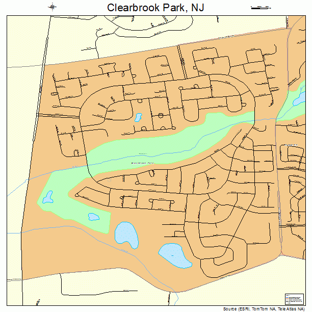 Clearbrook Park, NJ street map