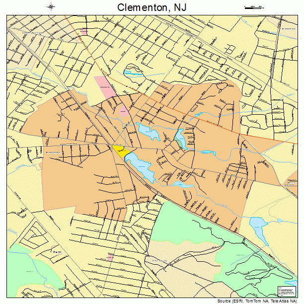 Clementon, NJ street map