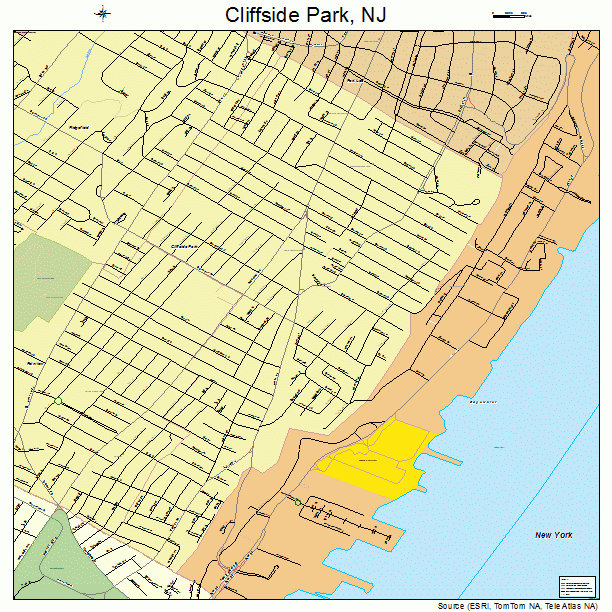 Cliffside Park, NJ street map