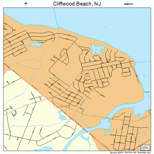 Cliffwood Beach, NJ street map
