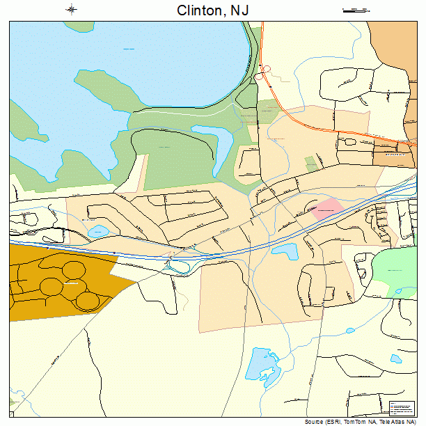 Clinton, NJ street map