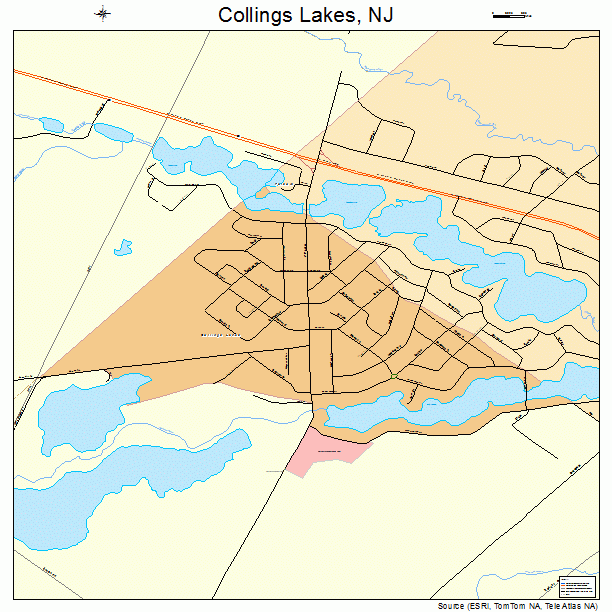 Collings Lakes, NJ street map