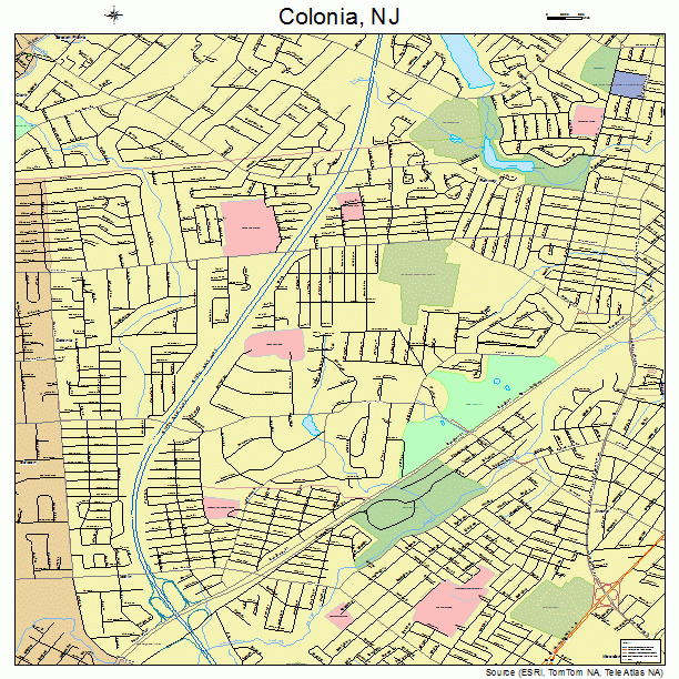 Colonia, NJ street map