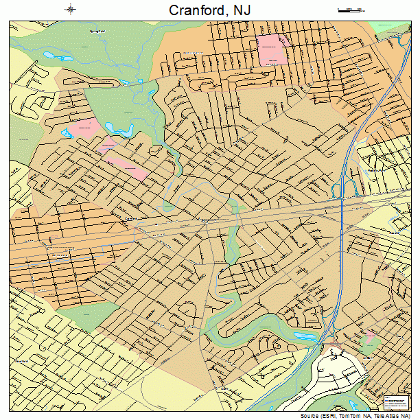 Cranford, NJ street map