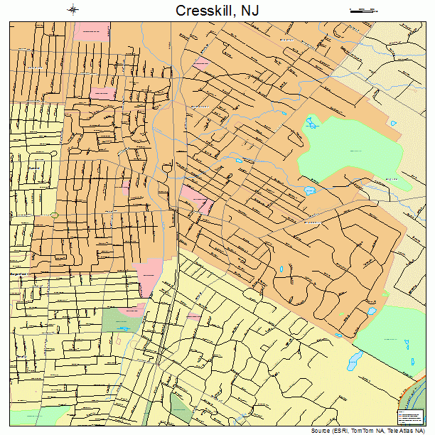 Cresskill, NJ street map