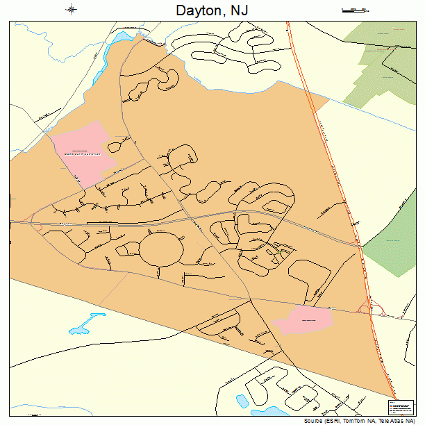 Dayton, NJ street map