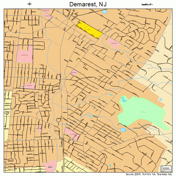 Demarest, NJ street map