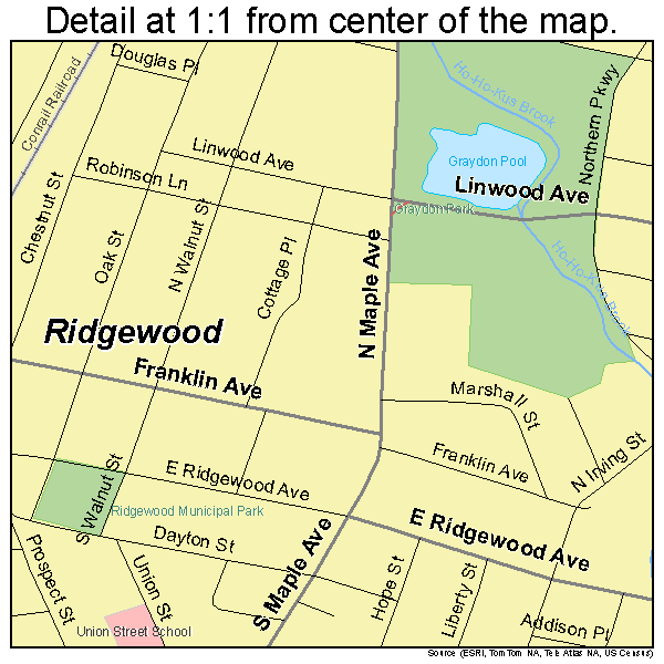 Map Of Ridgewood