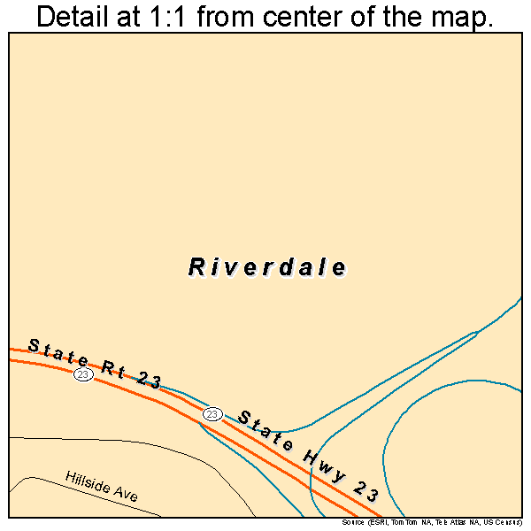 Riverdale, New Jersey road map detail